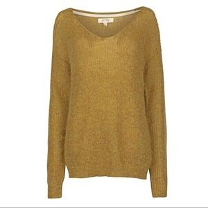 Fat Face Yellow Knit Sweater